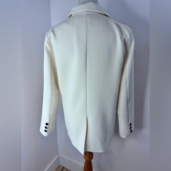 Gorgeous Oversized Double breasted Ivory Blazer US L - Picture 10 of 14